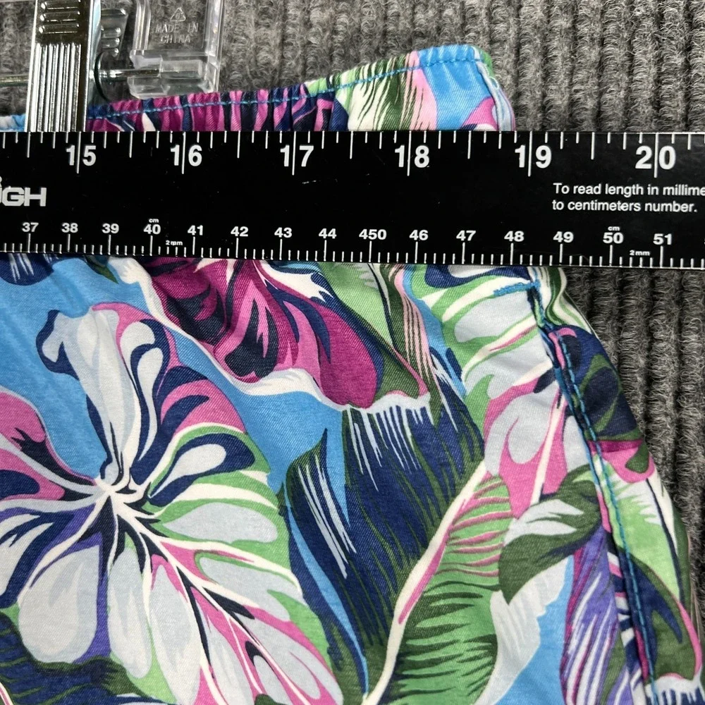 Tommy Bahama Swim Shorts Trunks Mens XL Extra Large Blue Floral Lined Beach Pool